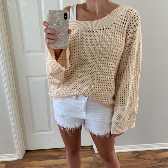 SOLD • Boatneck Ivory Sweater - Picture 4 of 6
